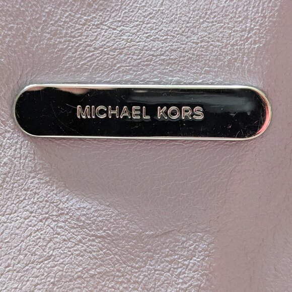 Michael Kors reversible tote bag. Grey/Lavender. EUC! - Picture 2 of 6